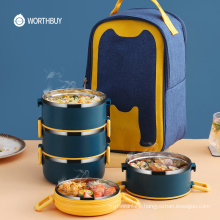 Portable Lunch Box For Kids School Thermal Food Container Leak-Proof Stainless Steel Bento Lunch Box Kitchen Food Box